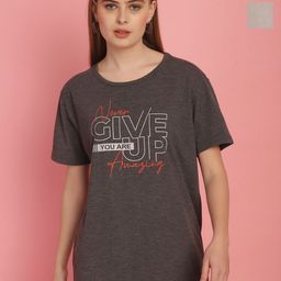 VIMAL JONNEY Pack Of 2 Women Typography Printed Round Neck Oversized T-shirt-image-46