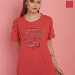 VIMAL JONNEY Women Pack Of 2 Typography Printed T-shirt-image-67