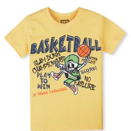 Gini and Jony Boys Typography Printed Round Neck T-shirt-69