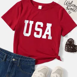 StyleCast Girls Typography Printed T-shirt-38