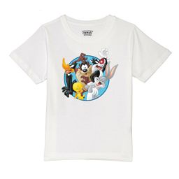 Looney Tunes by Wear Your Mind Boys White Looney Tunes Printed T-shirt-image-94