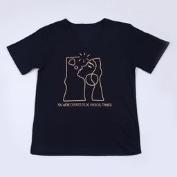 V-Mart Women Graphic Printed Round Neck Cotton T-shirt-image-70