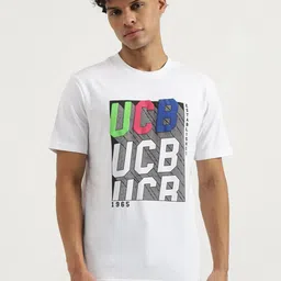 United Colors of Benetton Men Typography Printed Round Neck Relaxed Fit T-shirt-picture-23