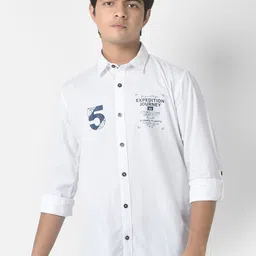Crimsoune Club Boys Slim Fit Printed Cotton Casual Shirt-picture-36
