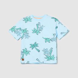 max Boys Tropical Printed Round Neck Pure Cotton Casual T-shirt-picture-45