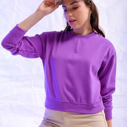 Freehand by The Indian Garage Co Women Purple Sweatshirt-picture-35