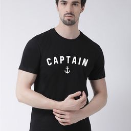 Friskers Men Black Typography Printed Applique T-shirt-image-86