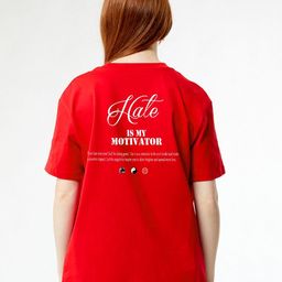 MISCHIEF MONKEY Women Typography Printed Round Neck Oversized T-shirt-image-86