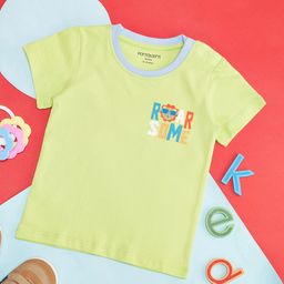 Pantaloons Baby Boys Typography Printed Round Neck Cotton T-shirt-image-66