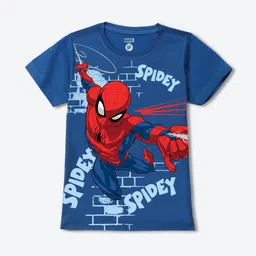 YK Marvel Boys Printed V-Neck Applique T-shirt-picture-49