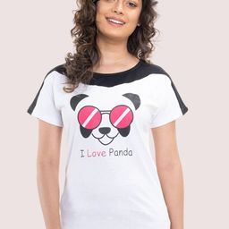 StyleAOne Graphic Printed Colourblocked Extended Sleeves Cotton T-shirt-image-75