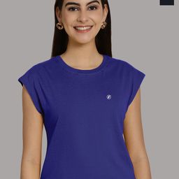 Friskers Women Blue 2 Applique T-shirt-image-94