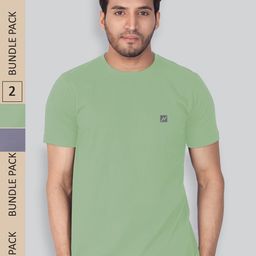LUX NITRO Pack Of 2 Round Neck Anti Odour Cotton Lounge T-Shirt-image-59
