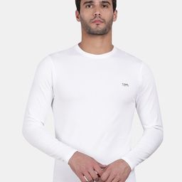 t-base Men Off White Solid T-shirt-image-97