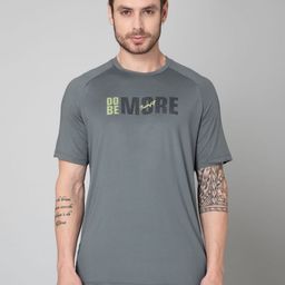 TURNFIT Men Typography Printed Moisture Wicking Applique T-shirt-image-88