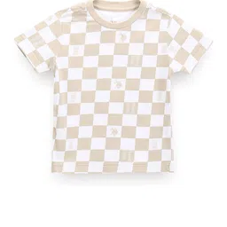 U.S. Polo Assn. Kids Boys Checked Applique T-shirt-image-42