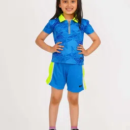 HYVE Girls Abstract Printed Polo Collar T-shirt-image-93