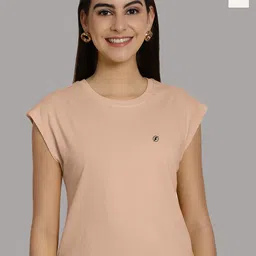 Friskers Women White 2 Extended Sleeves Applique T-shirt-image-62