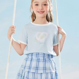 INCLUD Girls Printed Extended Sleeves Applique T-shirt-image-8