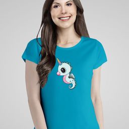 Pootlu Graphic Printed Round Neck Pure Cotton T-shirt-image-11