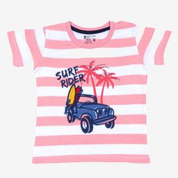 Bodycare Boys Striped Round Neck Graphic T-shirt-image-24