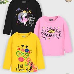 YK X Trampoline Girls 3 Printed Applique T-shirt-image-97