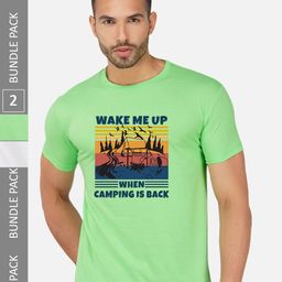 CHOZI Pack Of 2 Graphic Printed Cototn T-shirt-picture-49