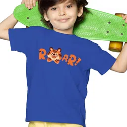 BRATMA Kids Printed Round Neck Short Sleeves T-shirt-45