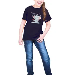 BRATMA Kids Printed Round Neck Short Sleeves T-shirt-38