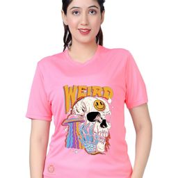 TAJNAN Women Printed Applique T-shirt-image-9