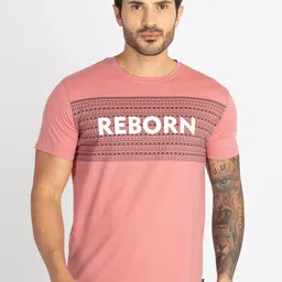 Status Quo Men Tribal Printed Applique T-shirt-image-47