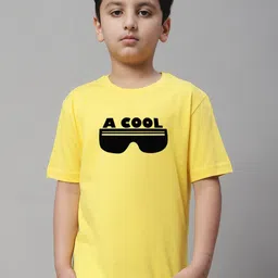 Friskers Boys Typography Printed Round Neck Cotton Regular T-shirt-13