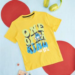 Pantaloons Junior Boys Typography Printed Cotton T-shirt-image-44