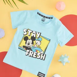 Pantaloons Baby Boys Mickey Mouse Printed Cotton T-shirt-image-85