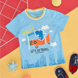 Pantaloons Baby Boys Graphic Printed Cotton T-shirt-50