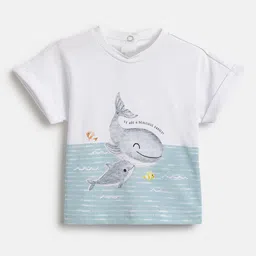 Chicco Boys Graphic Printed Round Neck Cotton T-shirt-image-42