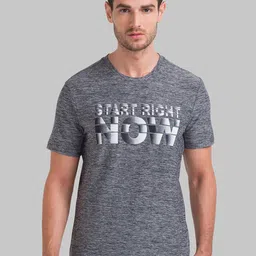 Parx Men Grey Printed T-shirt-image-23