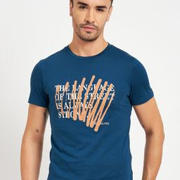 CAMLA Typography Printed Cotton T-shirt-image-45