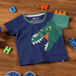 3PIN Infant Boys Graphic Printed Cotton T-Shirt-image-44