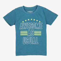 DYCA Boys Typography Printed Round Neck Cotton T-shirt-image-93