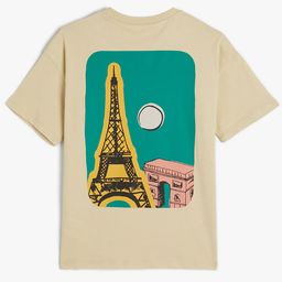 Koton Boys Typography Printed Round Neck Short Sleeves Cotton T-shirt-image-86