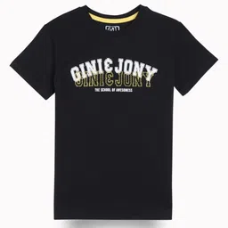 Gini and Jony Boys Typography Printed Applique T-shirt-picture-7