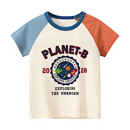 BAESD Kids Graphic Printed Round Neck Cotton T-shirt-image-70
