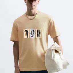 MISCHIEF MONKEY Men Graphic Printed Round Neck Cotton Oversized T-Shirt-image-74