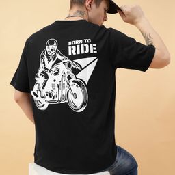 Bukkl Graphic Printed Round Neck Short Sleeves Oversized Cotton T-shirt-image-59