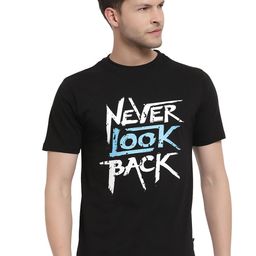 PROTEENS Men Black Typography Printed T-shirt-image-71