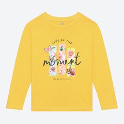 BAESD Girls Long Sleeves Typography Printed Applique Cotton Casual T-shirt-image-61