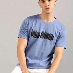 Joven Men Typography Printed Applique T-shirt-image-26