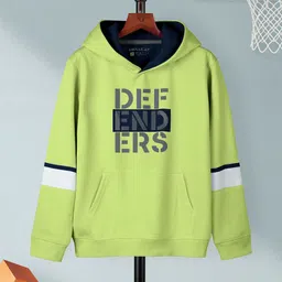 HELLCAT Boys Typography Printed Hooded Cotton Pullover Sweatshirt-picture-55
