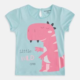 Pantaloons Baby Infant Girls Graphic Printed Cotton T-shirt-image-103